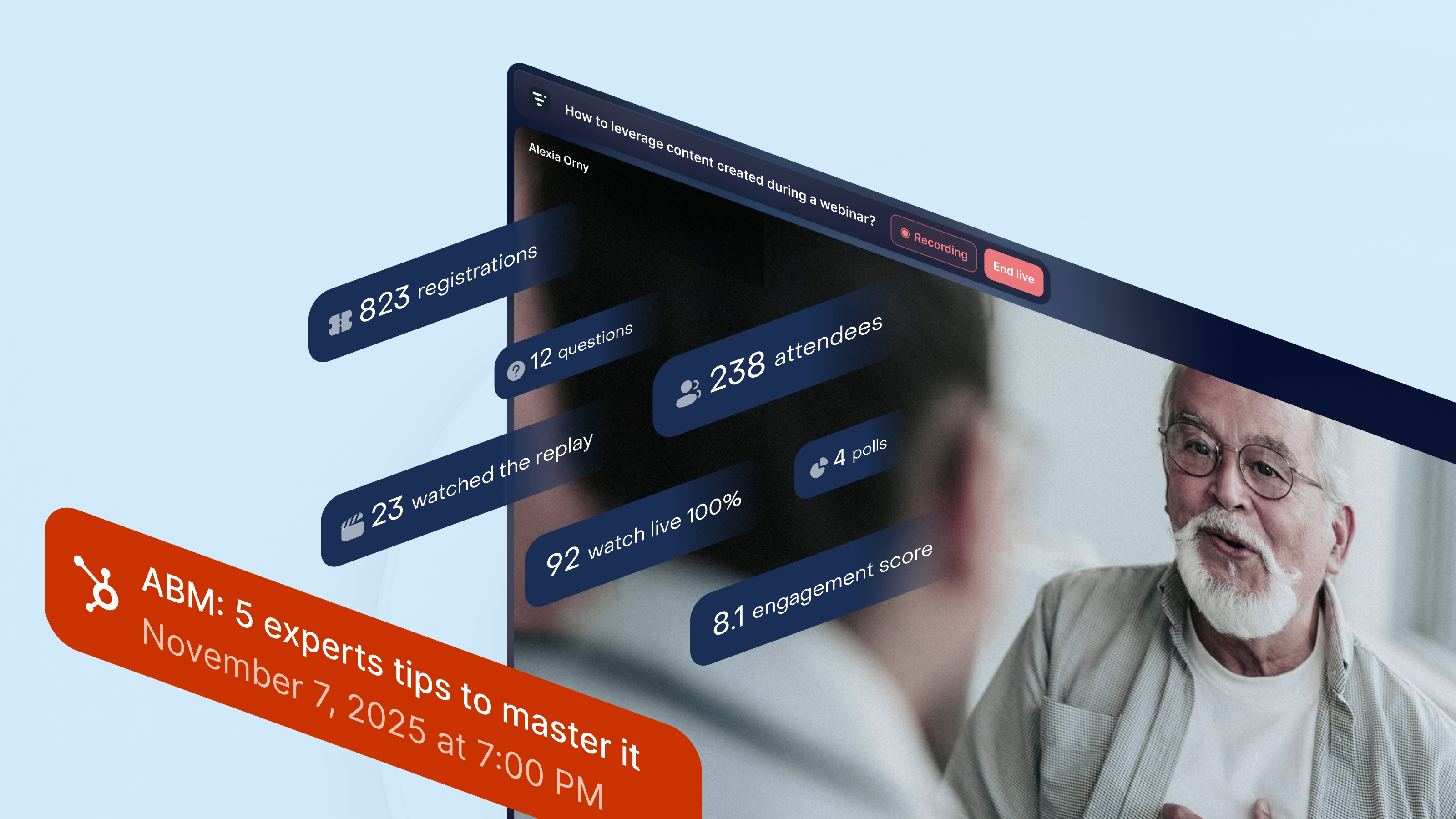 Livestorm webinar activity inside HubSpot