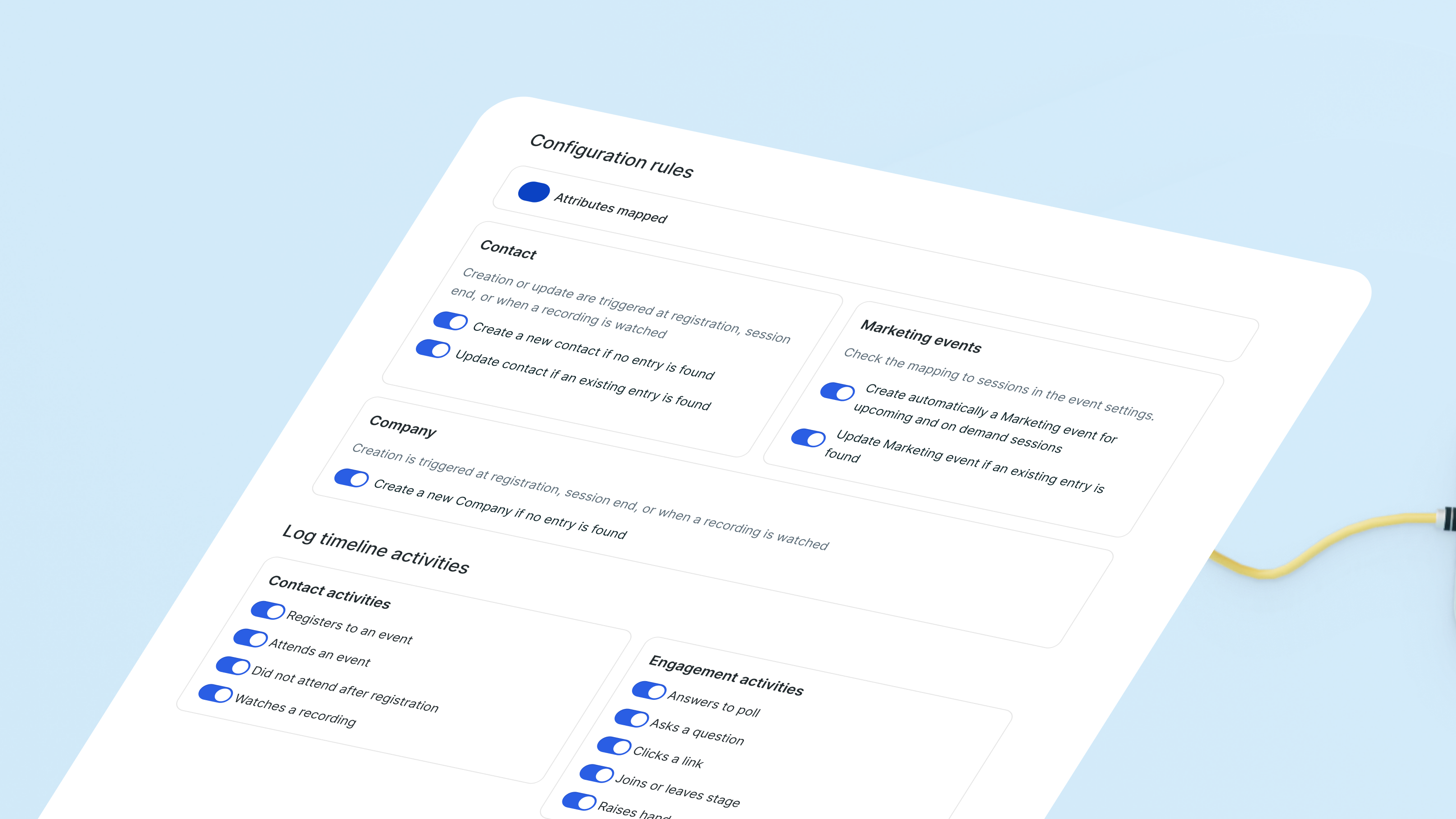 Webinar insights in HubSpot properties