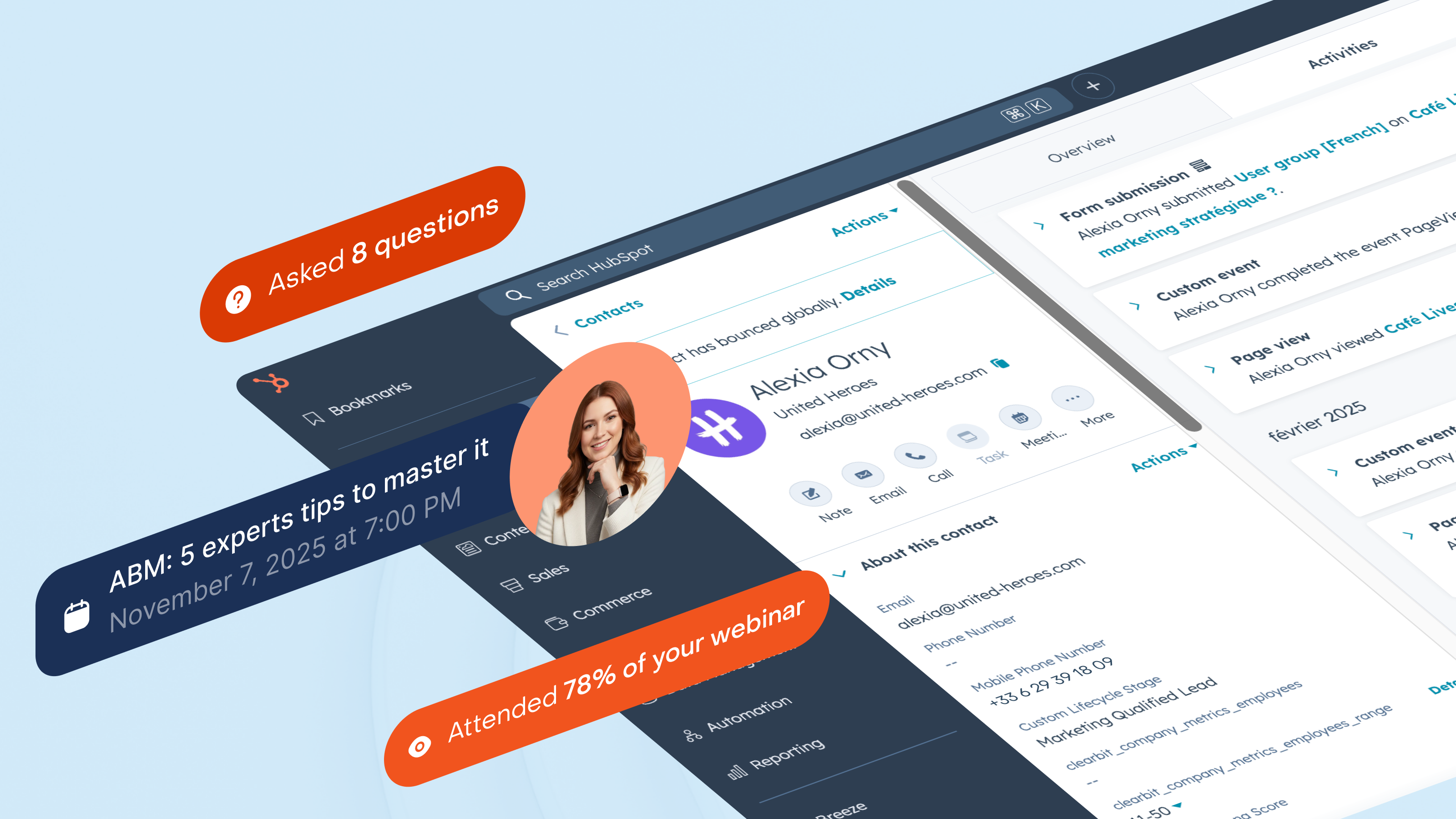 Webinar engagement in HubSpot